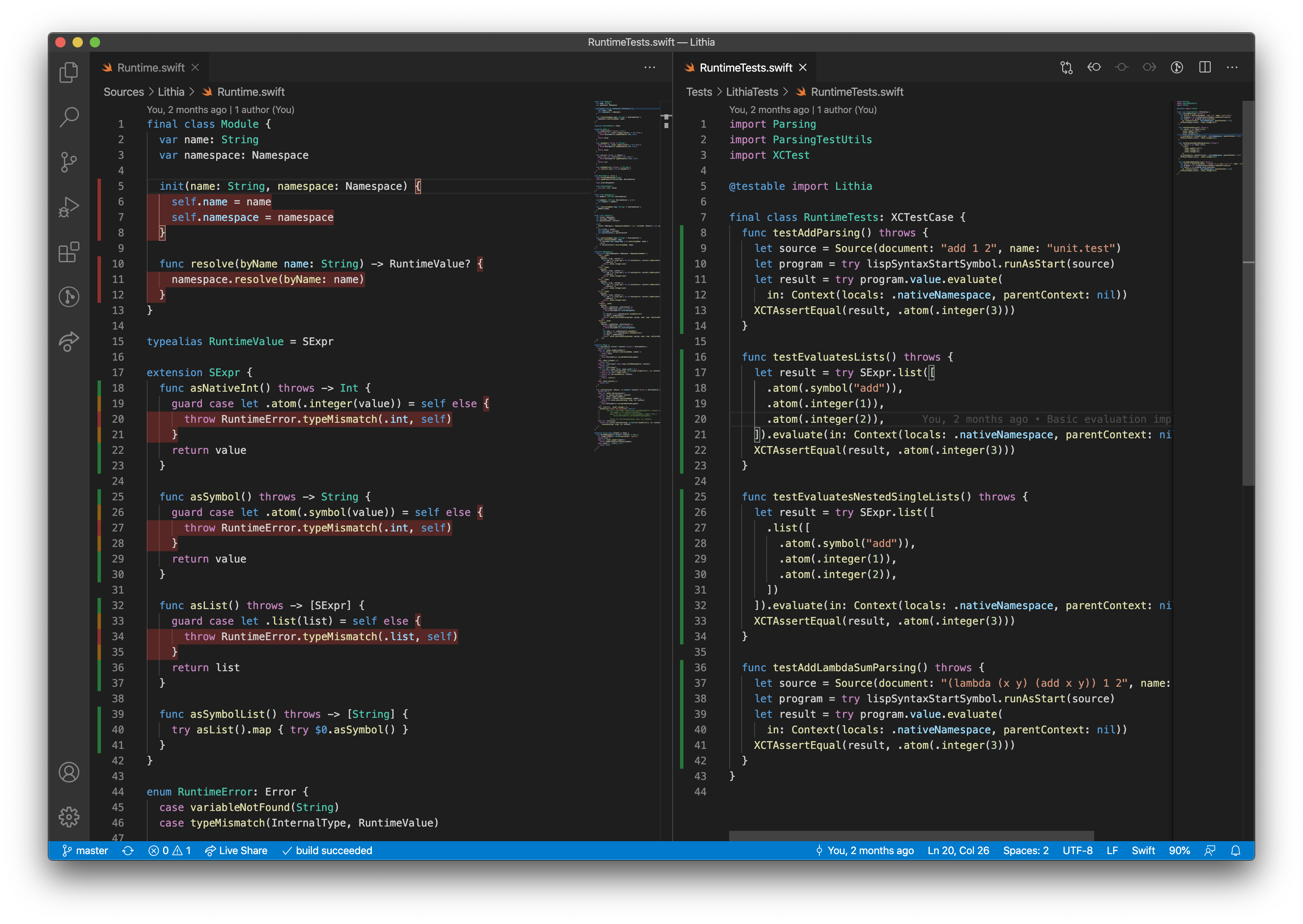 Code Coverage in VS Code with Swift Coverage