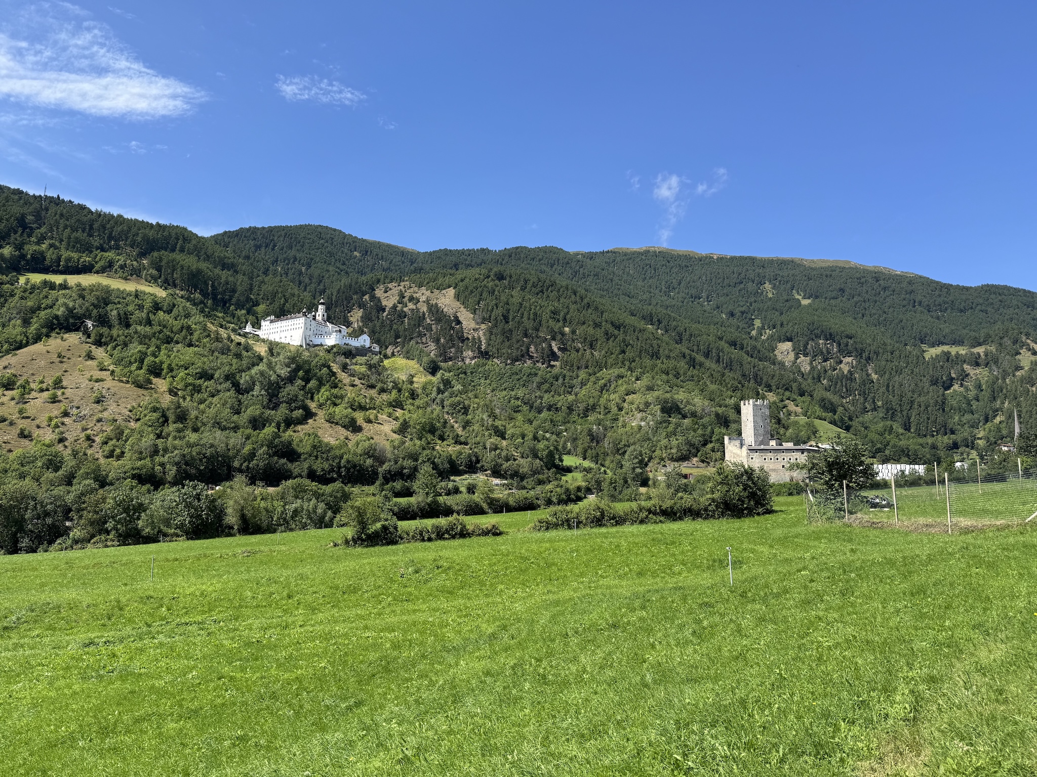 Two castles on a mountain side